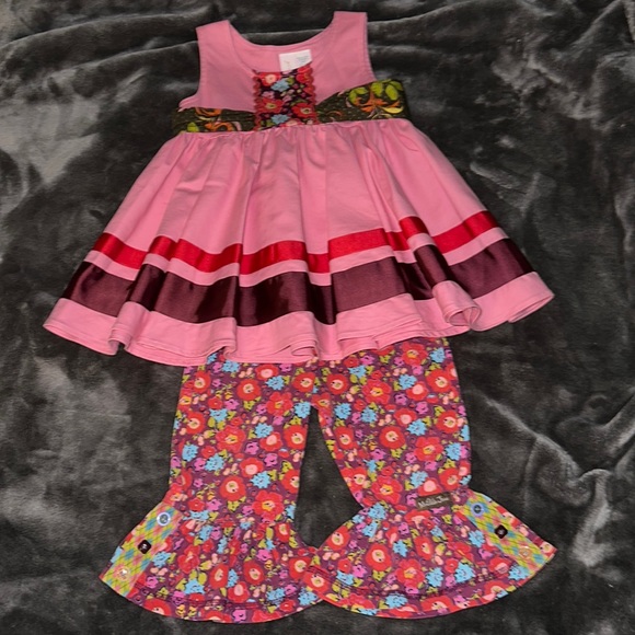 Matilda Jane Paint By Numbers Calypso Dress & Monet Big Ruffles Size 18m - Picture 2 of 5